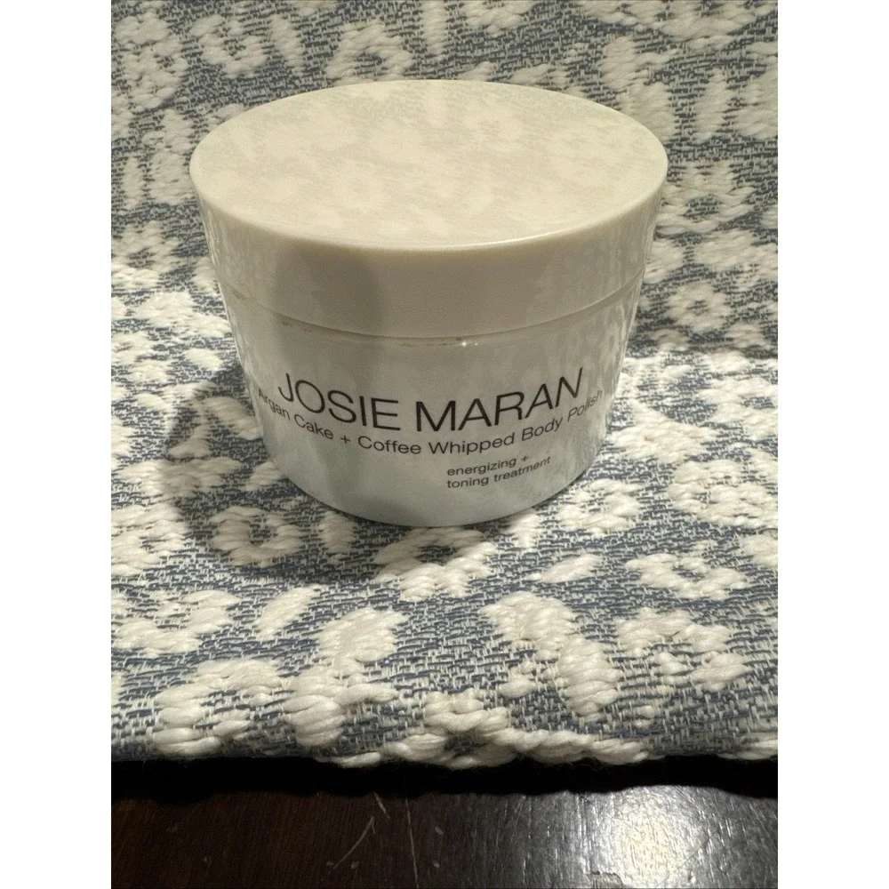 NEW! Josie Maran Argan Cake and Coffee Whipped Body Polish UNSCENTED 10oz